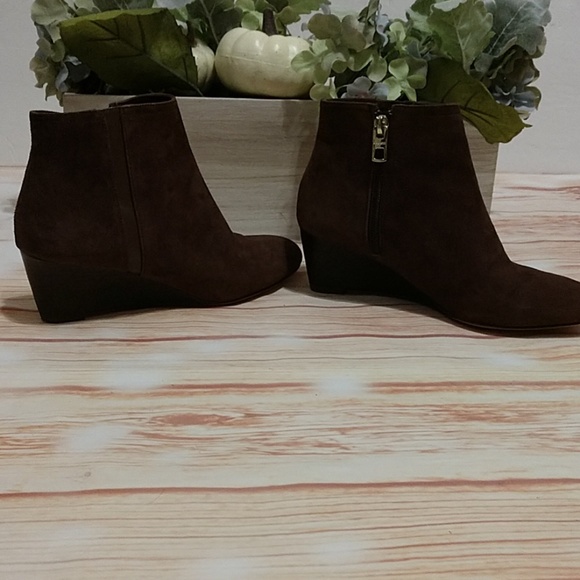Coach Shoes - Coach suede Maya booties. Size 5